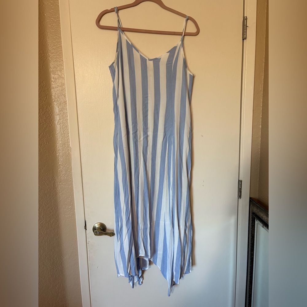 Blue and white striped dress from AE (size M) - Picture 2 of 7